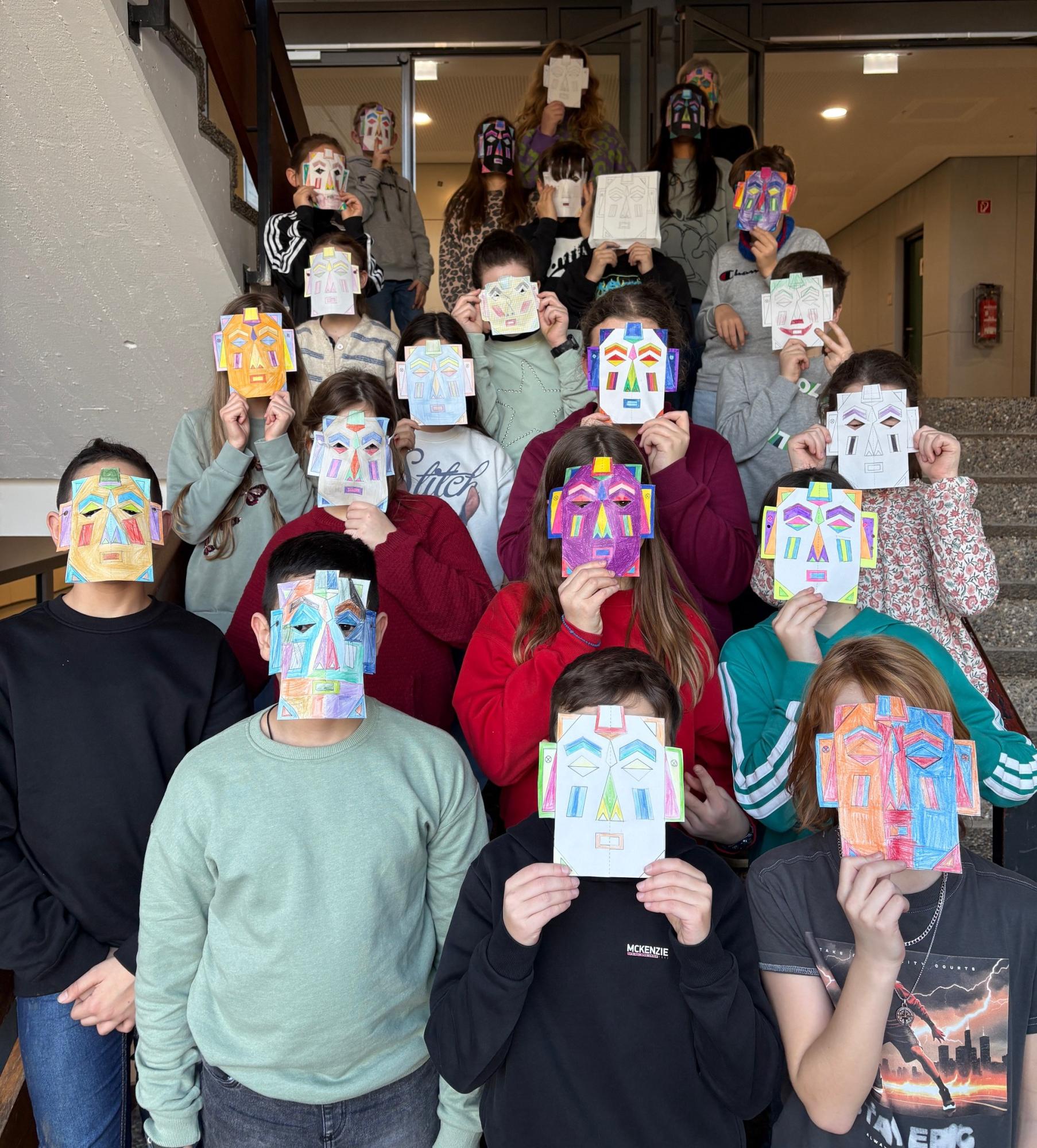 Achsenspiegelung einmal anders, Klasse 5d