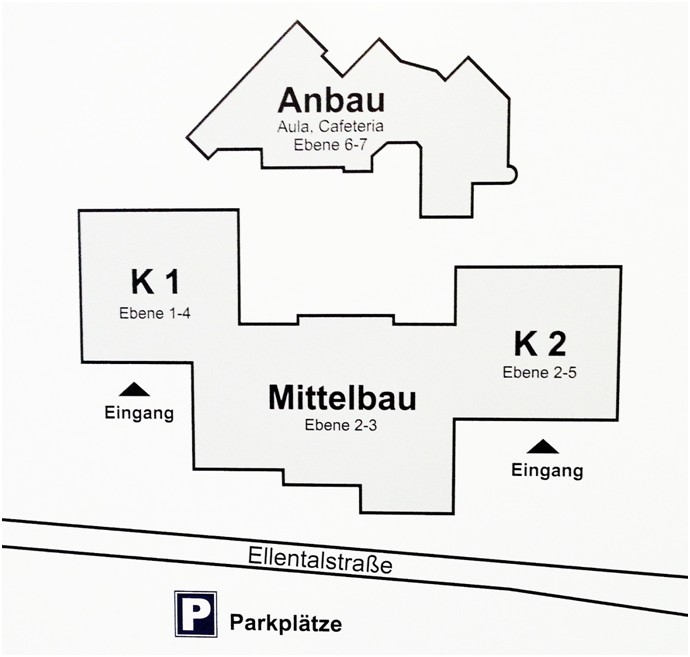 Gebäudeplan Ellentalgymnasien