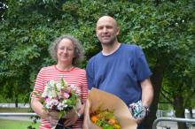 Verabschiedung der Elternbeiratsvorsitzenden Stefan Ridders und Heike Schlegel