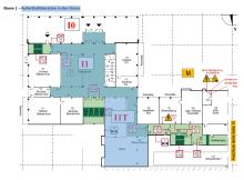 Ebene 1 – Aufenthaltsbereiche in den Flur