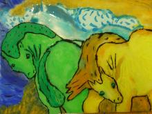 Hinterglasmalerei Klasse 5